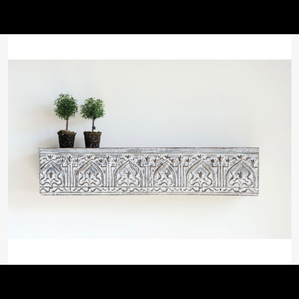 Creative Co-Op Chateau Metal Wall Shelf